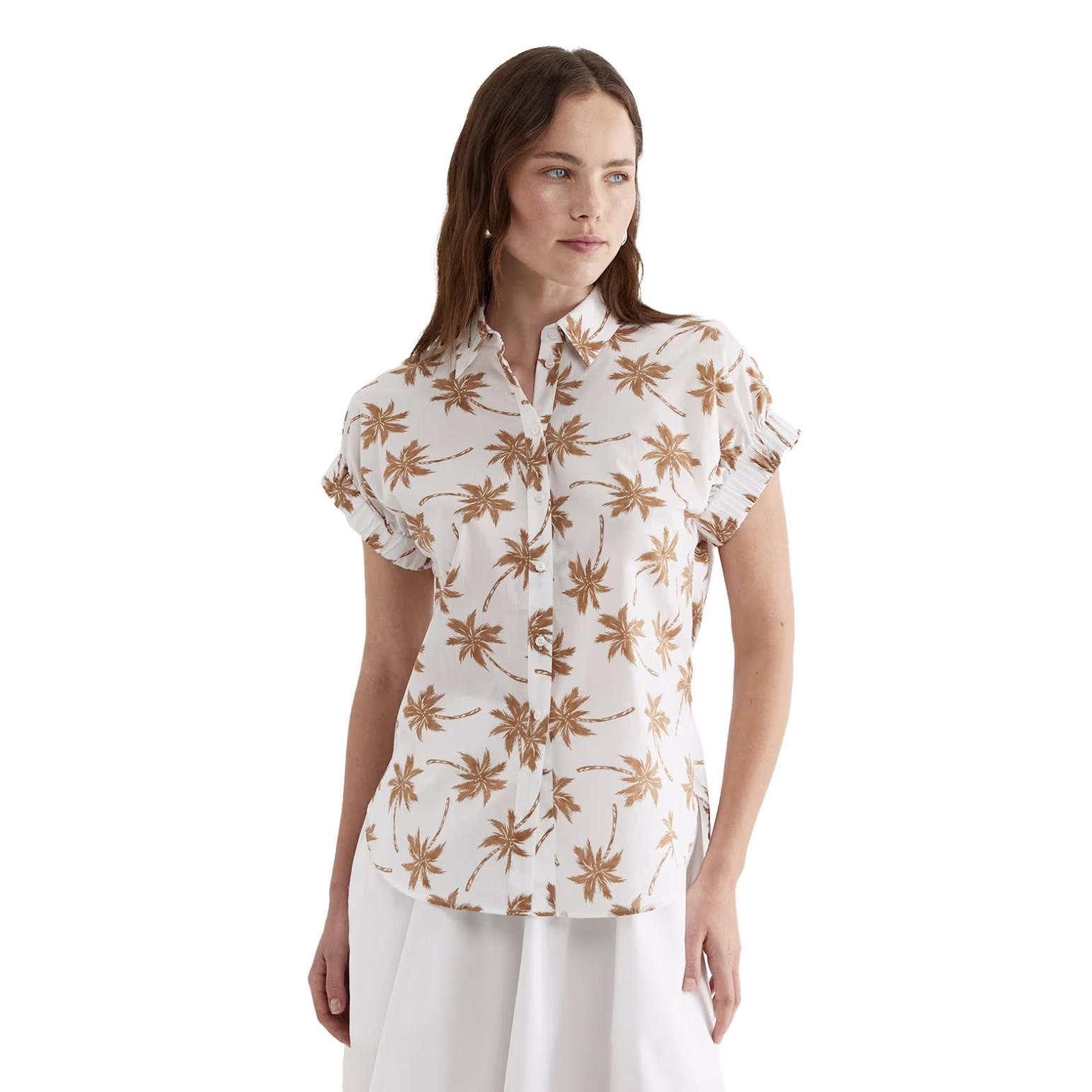 Sportscraft Palm SS Lily Voile Shirt